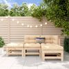 vidaXL Salon de jardin 4 pcs bois massif de pin