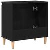 vidaXL Meuble de Lavabo de Salle de Bain Ch&ecirc;ne noir 58 x 33 x 60 cm