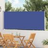 vidaXL Auvent lat&eacute;ral r&eacute;tractable de patio 120x500 cm Bleu