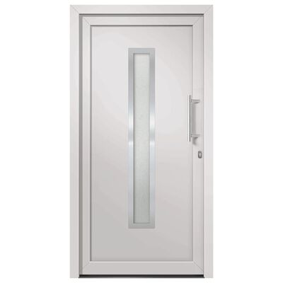 vidaXL Porte d'entrée Blanc 98x190 cm