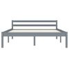 vidaXL Cadre de lit sans matelas gris bois de pin massif 120x200 cm