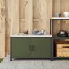 vidaXL Rangement de cuisine Vert olive 60 x 50 x 92 cm Acier