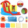 Happy Hop Ch&acirc;teau gonflable avec toboggan et piscine 280x319x211 cm
