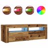 vidaXL Tables de chevet 2 pcs avec LED vieux bois 60x35x40 cm