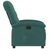 vidaXL Fauteuil inclinable électrique Vert foncé Tissu