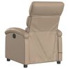 vidaXL Fauteuil de massage inclinable électrique cappuccino similicuir