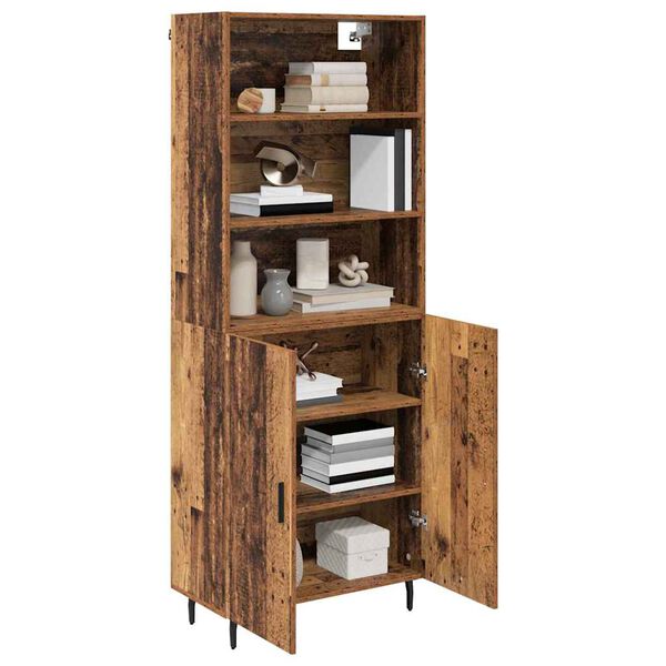 vidaXL Haut Armoire Bois Ancien 69,5 x 34 x 180 cm