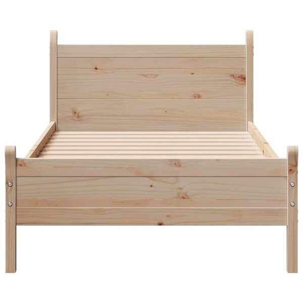 vidaXL Cadre de lit sans matelas 90x200 cm bois de pin massif