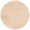 vidaXL Dessus de table &Oslash;50x2,5 cm Bois de pin massif