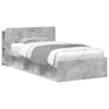 vidaXL Cadre de lit avec rangement Gris b&eacute;ton 100 x 200 cm