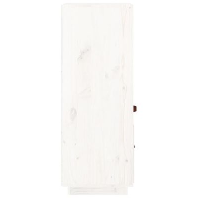 vidaXL Buffet haut Blanc 34x40x108,5 cm Bois massif de pin