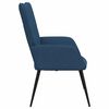vidaXL Chaise de relaxation Bleu Tissu