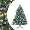 vidaXL Sapin de Noël artificiel avec 150 LED Vert 85 x 85 x 120 cm