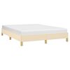 vidaXL Cadre de lit sans matelas cr&egrave;me 140x200 cm tissu