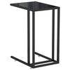 vidaXL Table d'appoint pour ordinateur Noir 50x35x65 cm Verre tremp&eacute;