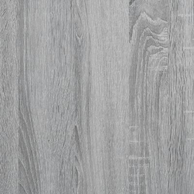 vidaXL Cadre de lit sonoma gris 200x200 cm bois d'ingénierie et métal