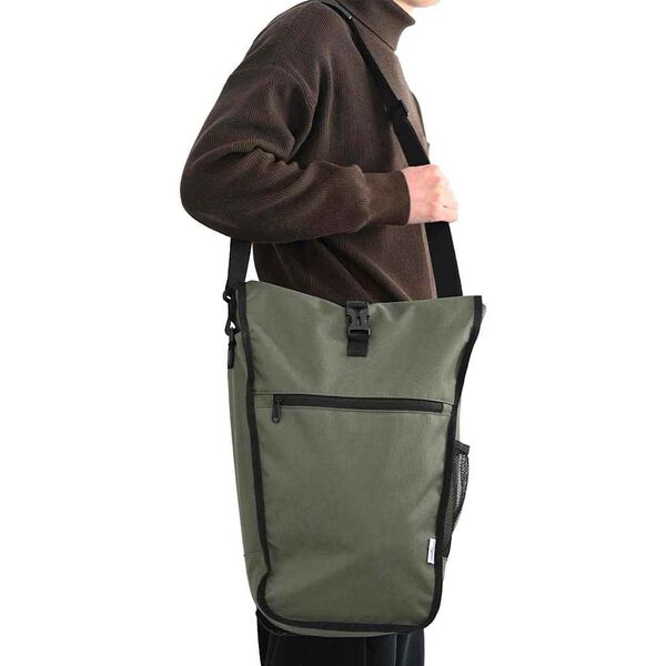 vidaXL Sac à vélo Vert olive 34 x 16 x 59 cm Polyester