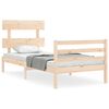 vidaXL Cadre de lit sans matelas 90x200 cm bois massif