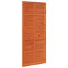 vidaXL Porte de grange 80 x 2,5 x 208 cm Bois de pin massif Brun cire