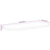 vidaXL Dessus de table 140x60x3,8cm ovale bois massif de manguier brut