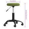 vidaXL Tabouret de massage Velours Vert clair