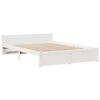 vidaXL Lit bibliothèque sans matelas blanc 120x200 cm bois pin massif