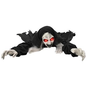 vidaXL Zombie rampant d'Halloween SPOOKA Noir 41 x 130 x 24 cm