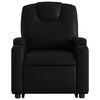 vidaXL Fauteuil inclinable Noir Similicuir