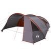 vidaXL Tente Tunnel 6-Persoons 6 personne Gris et orange