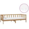 vidaXL Lit de repos et matelas 90x200cm Marron miel Bois de pin massif