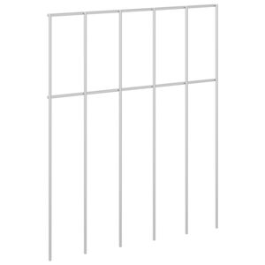 vidaXL Panneau de cl&ocirc;ture de jardin 48 pc 25 x 30 cm Acier galvanis&eacute;