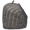 vidaXL Cage de transport pour chats Gris 60x45x45 cm Saule naturel