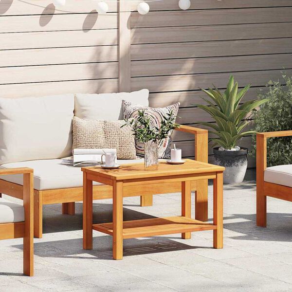 vidaXL Table basse Marron 70 x 40 x 45 cm Bois d'acacia massif