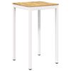 vidaXL Table de Bar de Jardin Blanc 60 x 60,5 x 105 cm