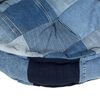 vidaXL Pouf rond 100x20 cm Patchwork en denim