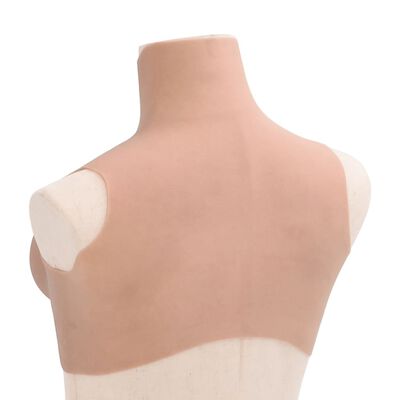 vidaXL Plastron en silicone naturel coupe C