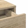 vidaXL Table de Toilette avec tiroir Ch&ecirc;ne Sonoma 100 x 41 x 140 cm