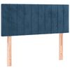 vidaXL T&ecirc;te de lit &agrave; LED Bleu fonc&eacute; 80x5x78/88 cm Velours