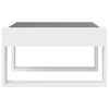 vidaXL Table basse avec LED infini blanc 50x53x30 cm
