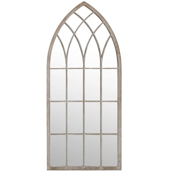 vidaXL Miroir de jardin Sable 100x45cm Fer pour utilisation extérieure