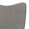 vidaXL Chaise de relaxation Taupe Tissu