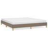 vidaXL Cadre de lit sans matelas taupe 180x200 cm tissu