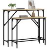 vidaXL Tables console 2 pcs ch&ecirc;ne sonoma bois d'ing&eacute;nierie