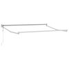 vidaXL Cadre de store r&eacute;tractable &eacute;lectrique Blanc 2,5 x 2 m Aluminium