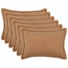 vidaXL Housse de coussin 6 pcs HOUTEN Beige 50 x 70 cm Boucl&eacute;