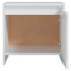 vidaXL Tables de chevet 2 pcs blanc brillant 45x34x44,5 cm