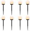 vidaXL Lampes solaires ext&eacute;rieures avec pique de sol 8 pc Blanc chaud