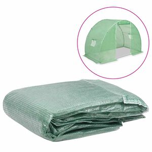 vidaXL Couverture de remplacement de serre (4,5 m&sup2;) 300x150x200cm Vert