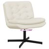 vidaXL Fauteuil relaxant pivotant Cr&egrave;me 63 x 75 x 76 cm Velours