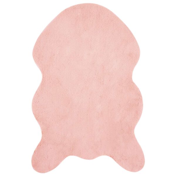 vidaXL Tapis en Fourrure Synth&eacute;tique de Lapin Olite Rose 80 x 120 cm